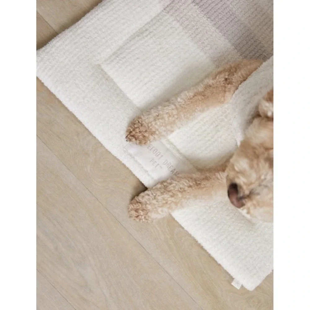 Barefoot Dreams Sunset Pet Mat CozyChic Dog Cat Bed Ombre Stripe Luxury NWT $158